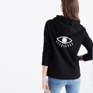 Madewell eye embroidered hoodie